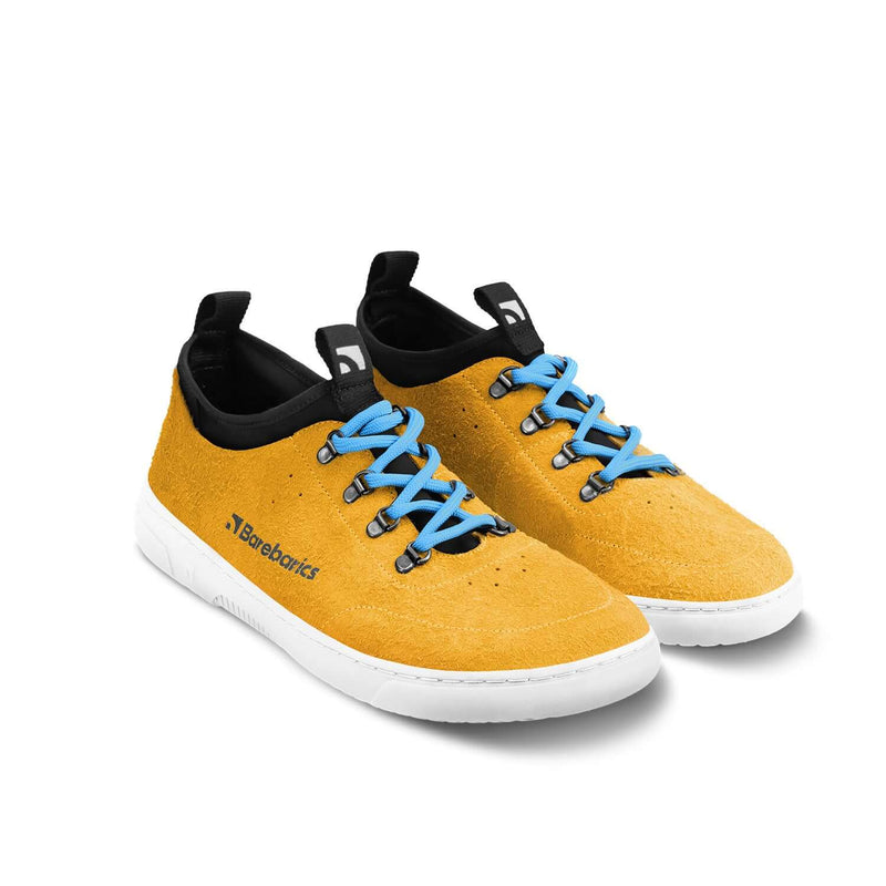 Load image into Gallery viewer, Eco-friendly Barefoot Sneakers Barebarics Bronx - Mustard
