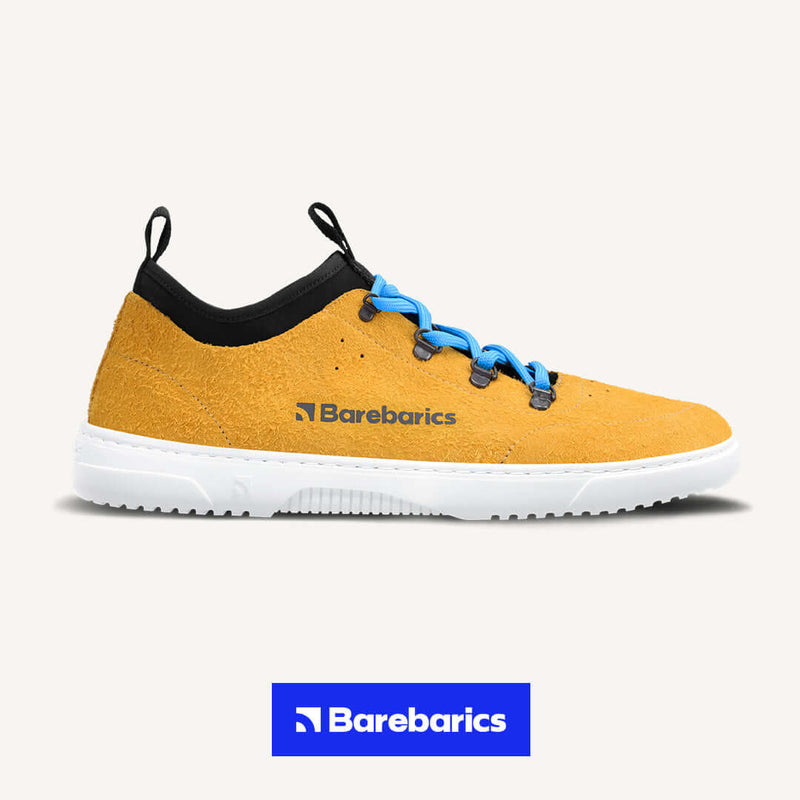 Load image into Gallery viewer, Eco-friendly Barefoot Sneakers Barebarics Bronx - Mustard
