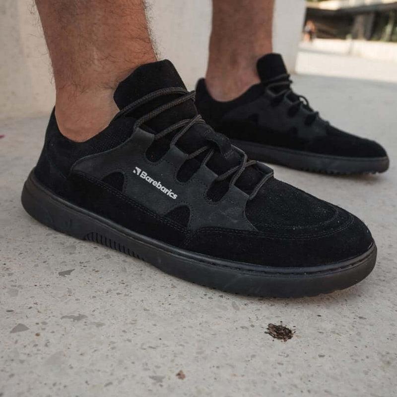 Load image into Gallery viewer, Eco-friendly Barefoot Sneakers Barebarics Evo - All Black
