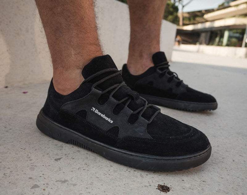 Load image into Gallery viewer, Eco-friendly Barefoot Sneakers Barebarics Evo - All Black
