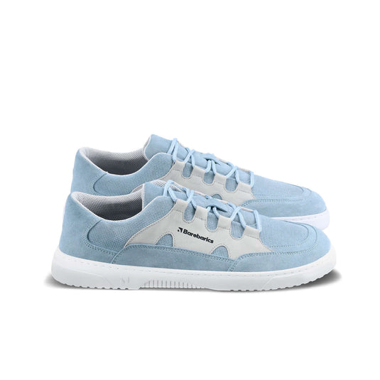 Eco-friendly Barefoot Sneakers Barebarics Evo - Light Blue & White