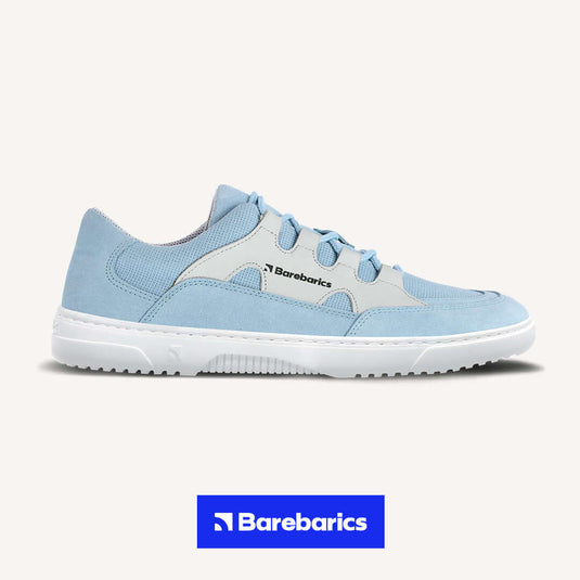 Eco-friendly Barefoot Sneakers Barebarics Evo - Light Blue & White