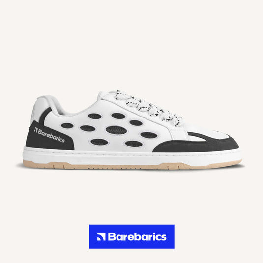 Eco-friendly Barefoot Sneakers Barebarics Fusion - White & Charcoal