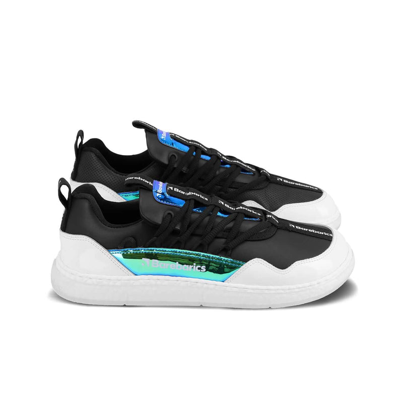 Load image into Gallery viewer, Eco-friendly Barefoot Sneakers Barebarics Futura - Iridescent Black
