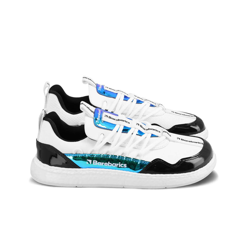 Load image into Gallery viewer, Eco-friendly Barefoot Sneakers Barebarics Futura - Iridescent White
