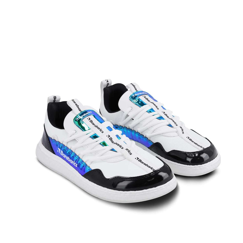 Load image into Gallery viewer, Eco-friendly Barefoot Sneakers Barebarics Futura - Iridescent White
