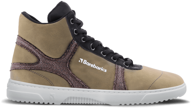 Load image into Gallery viewer, Eco-friendly Barefoot Sneakers Barebarics - Hifly - Dark Green &amp; Grey
