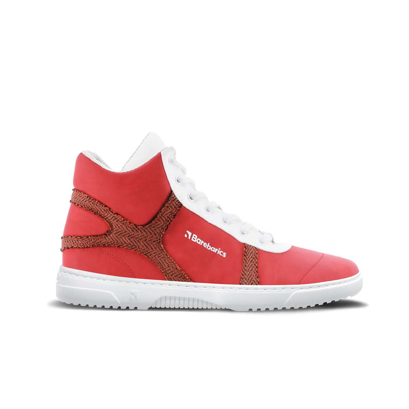 Load image into Gallery viewer, Eco-friendly Barefoot Sneakers Barebarics - Hifly - Red &amp; White
