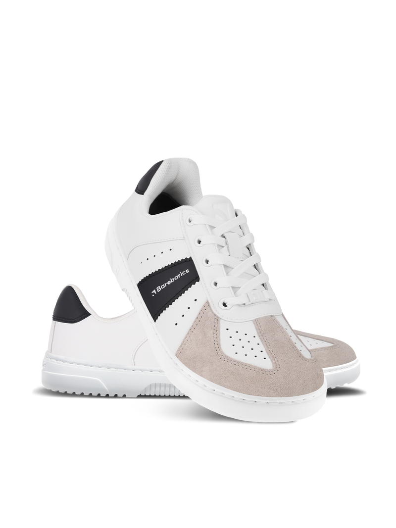 Load image into Gallery viewer, Barefoot Sneakers Barebarics Icara - White &amp; Beige

