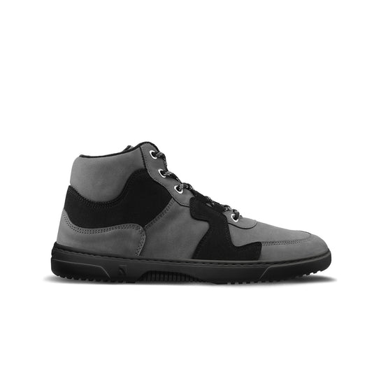 Eco-friendly Barefoot Sneakers Barebarics Lynx - Dark Grey & Black