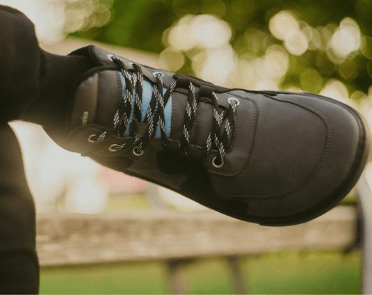 Eco-friendly Barefoot Sneakers Barebarics Lynx - Dark Grey & Black