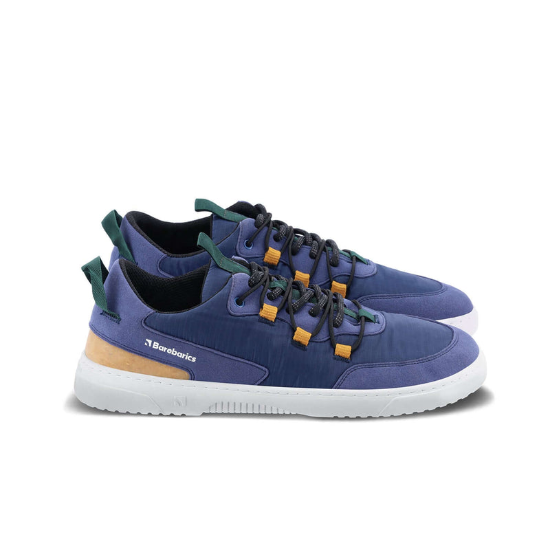 Load image into Gallery viewer, Eco-friendly Barefoot Sneakers Barebarics - Revive - Blue &amp; White
