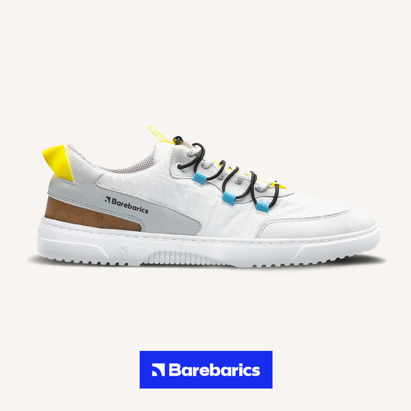 Load image into Gallery viewer, Eco-friendly Barefoot Sneakers Barebarics - Revive - White &amp; Grey
