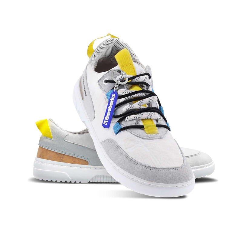 Load image into Gallery viewer, Eco-friendly Barefoot Sneakers Barebarics - Revive - White &amp; Grey
