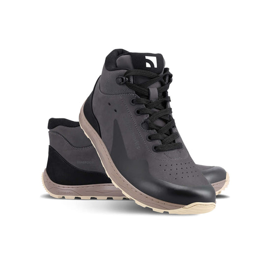 Eco-friendly Barefoot Sneakers Barebarics Trekker - Dark Grey