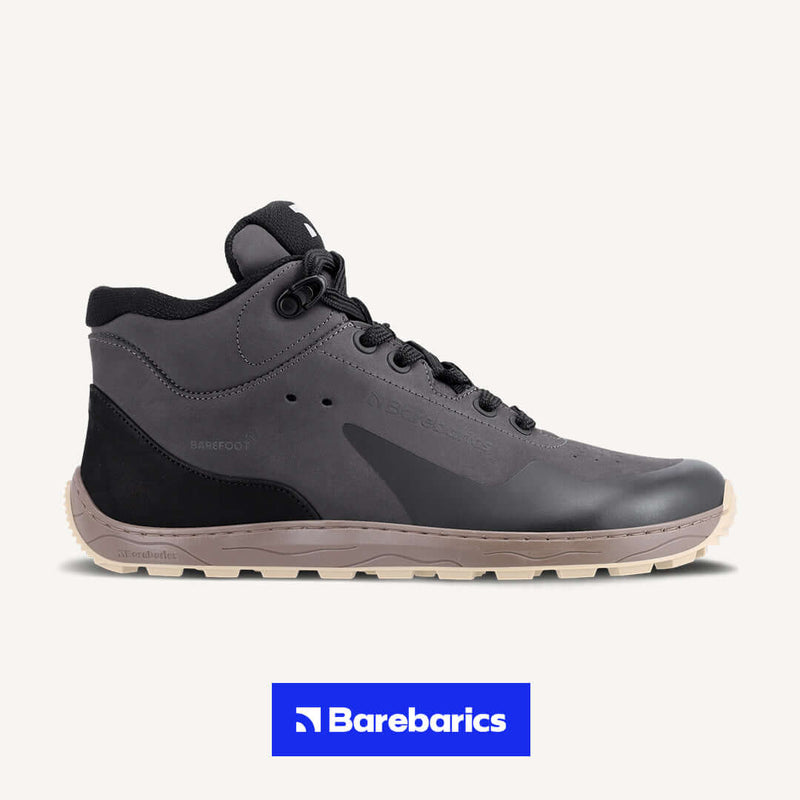 Load image into Gallery viewer, Eco-friendly Barefoot Sneakers Barebarics Trekker - Dark Grey
