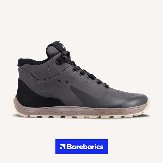 Eco-friendly Barefoot Sneakers Barebarics Trekker - Dark Grey
