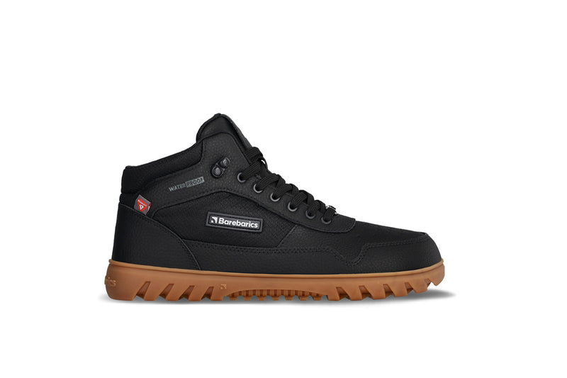 Load image into Gallery viewer, Barebarics UrbanEdge Black – Waterproof Winter Barefoot Boots
