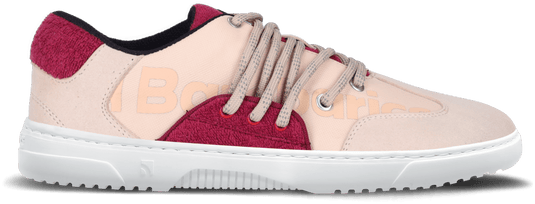 Eco-friendly Barefoot Sneakers Barebarics - Vibe - Beige & Red