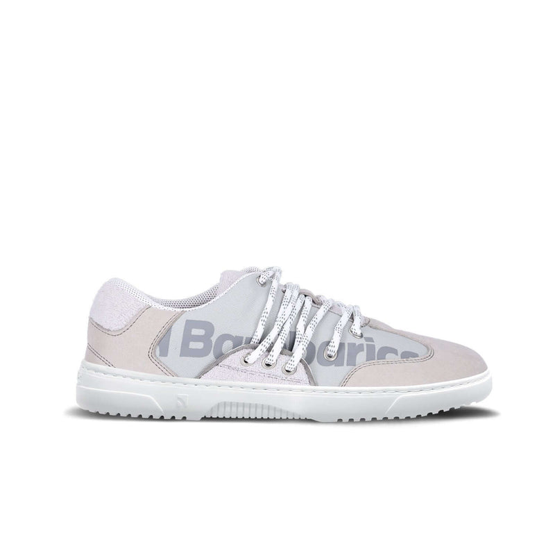 Load image into Gallery viewer, Eco-friendly Barefoot Sneakers Barebarics - Vibe - Grey &amp; White
