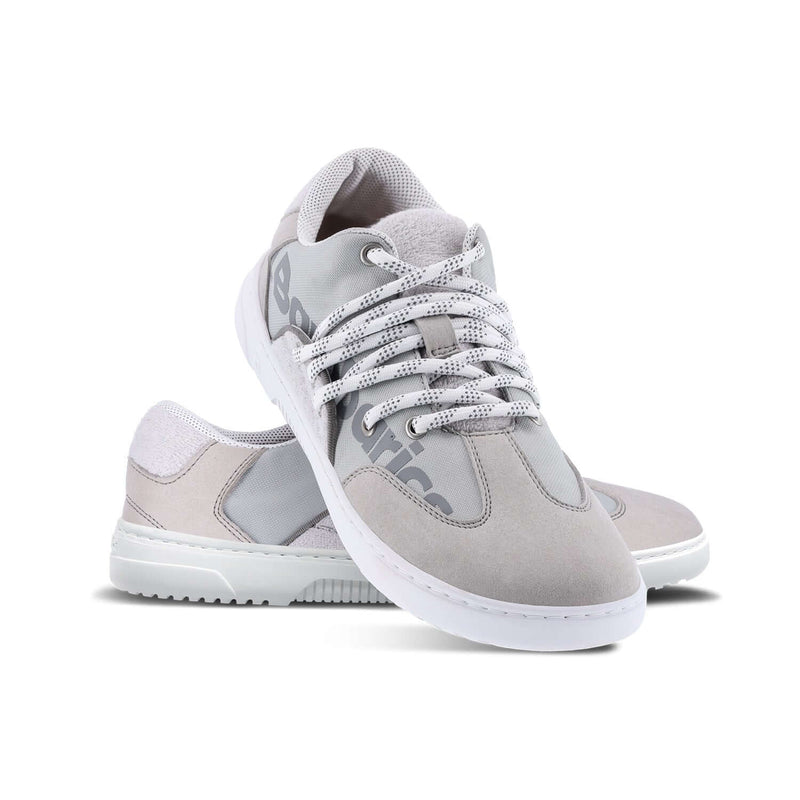 Load image into Gallery viewer, Eco-friendly Barefoot Sneakers Barebarics - Vibe - Grey &amp; White
