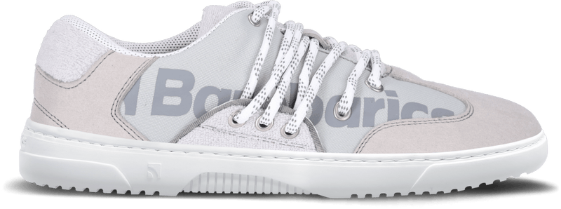 Load image into Gallery viewer, Eco-friendly Barefoot Sneakers Barebarics - Vibe - Grey &amp; White
