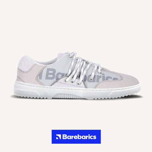 Eco-friendly Barefoot Sneakers Barebarics - Vibe - Grey & White