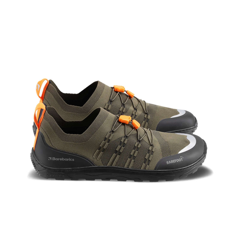 Load image into Gallery viewer, Eco-friendly Barefoot Sneakers Barebarics Voyager - Army Green
