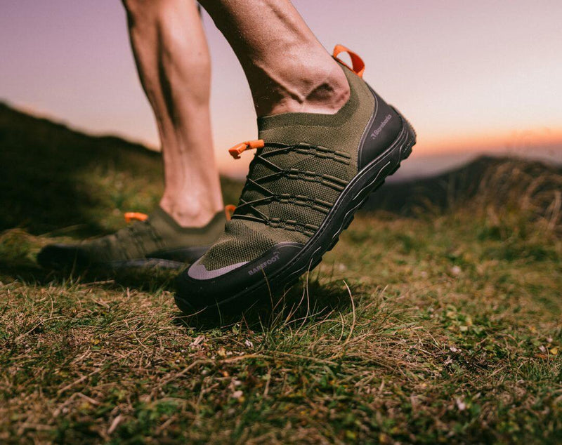 Load image into Gallery viewer, Eco-friendly Barefoot Sneakers Barebarics Voyager - Army Green
