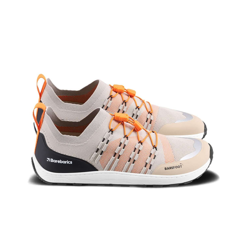 Load image into Gallery viewer, Eco-friendly Barefoot Sneakers Barebarics Voyager - Beige &amp; White
