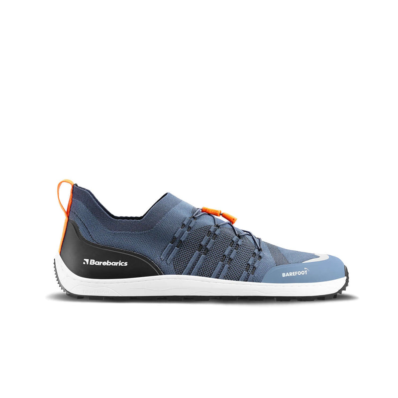 Load image into Gallery viewer, Eco-friendly Barefoot Sneakers Barebarics Voyager - Dark Blue &amp; White

