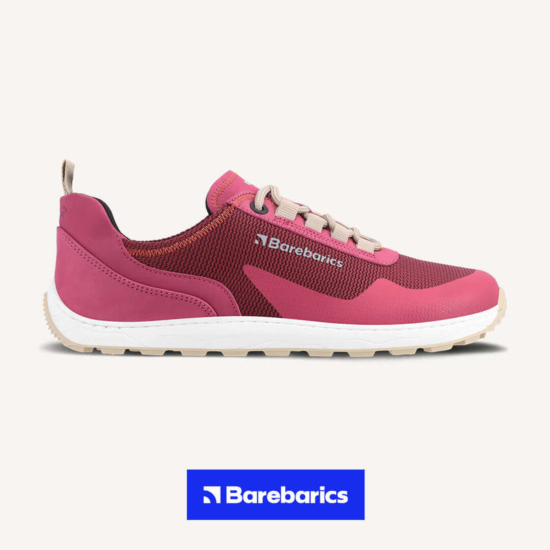 Load image into Gallery viewer, Eco-friendly Barefoot Sneakers Barebarics Wanderer - Dark Pink
