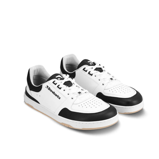 Eco-friendly Barefoot Sneakers Barebarics Wave - White & Black