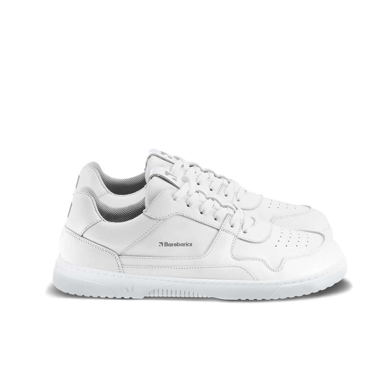 Load image into Gallery viewer, Eco-friendly Barefoot Sneakers Barebarics Zing - All White - Leather
