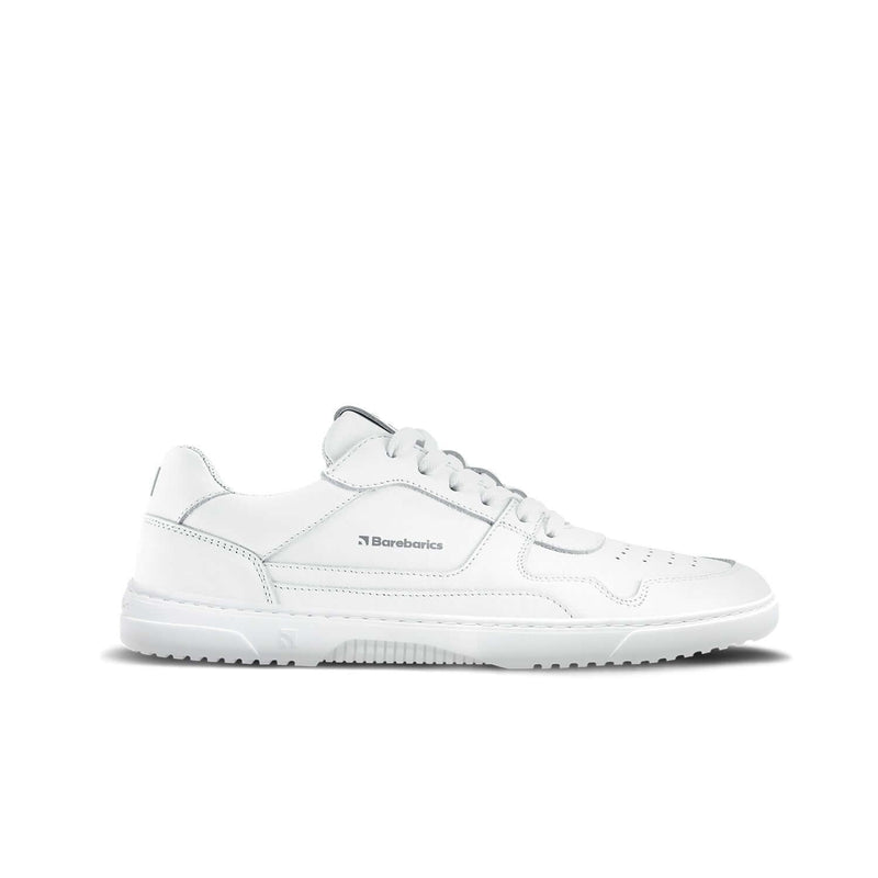 Load image into Gallery viewer, Eco-friendly Barefoot Sneakers Barebarics Zing - All White - Leather
