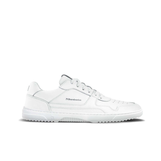 Eco-friendly Barefoot Sneakers Barebarics Zing - All White - Leather