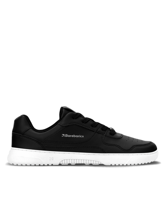 Barefoot Sneakers Barebarics Zing - Black & White - Leather