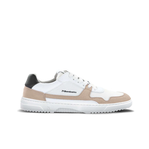 Eco-friendly Barefoot Sneakers Barebarics - Zing - White & Beige