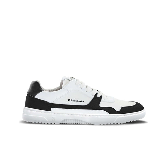 Eco-friendly Barefoot Sneakers Barebarics - Zing - White & Black