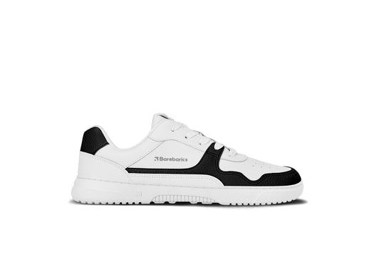 Barefoot Sneakers Barebarics Zing - White & Black - Leather