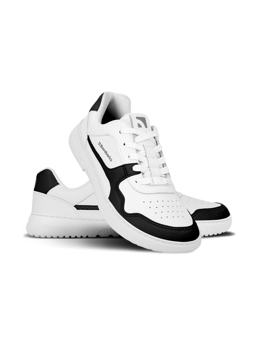 Barefoot Sneakers Barebarics Zing - White & Black - Leather