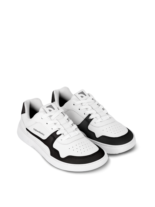 Barefoot Sneakers Barebarics Zing - White & Black - Leather