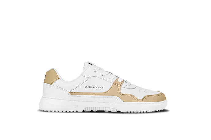 Barefoot Sneakers Barebarics Zing - White & Cream - Leather