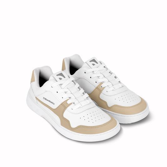 Barefoot Sneakers Barebarics Zing - White & Cream - Leather