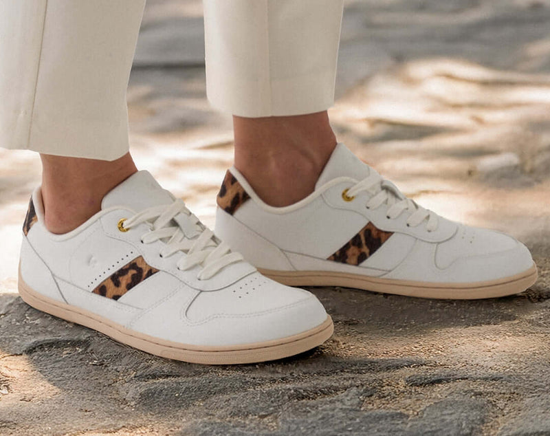 Load image into Gallery viewer, Be Lenka Cellestia Barefoot Sneakers – White Leopard
