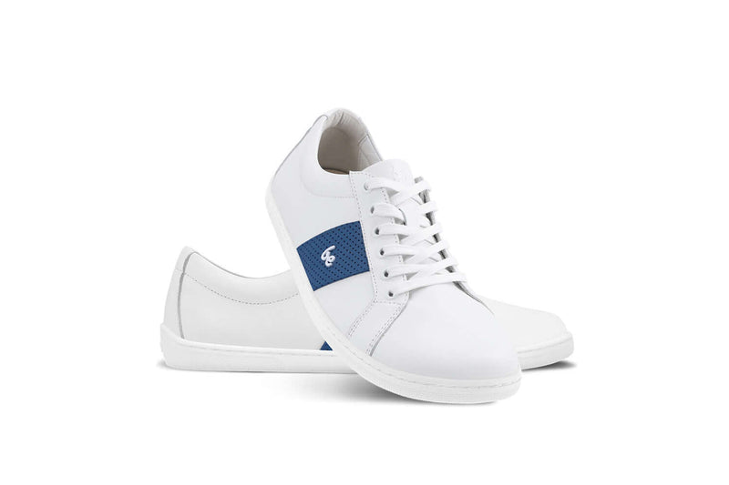 Load image into Gallery viewer, Eco-friendly Barefoot Sneakers Be Lenka Elite - White &amp; Dark Blue
