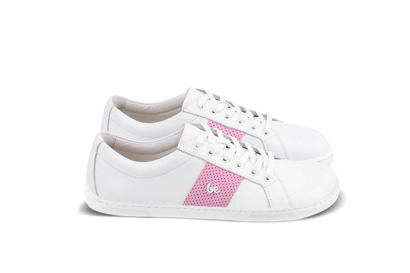 Load image into Gallery viewer, Eco-friendly Barefoot Sneakers Be Lenka Elite - White &amp; Pink
