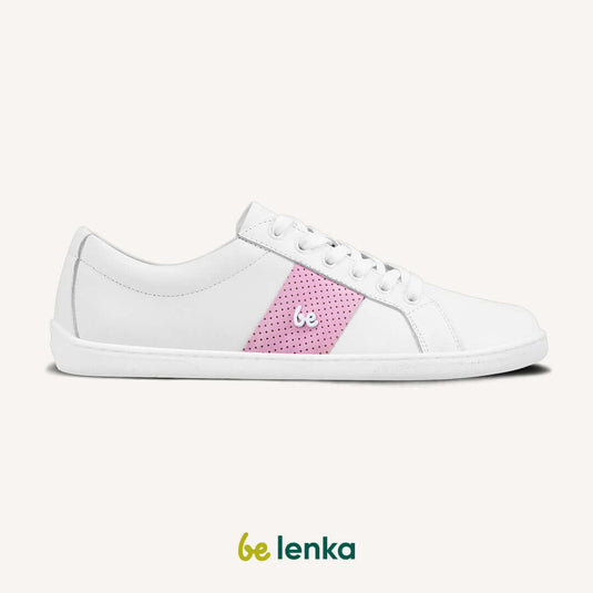 Eco-friendly Barefoot Sneakers Be Lenka Elite - White & Pink