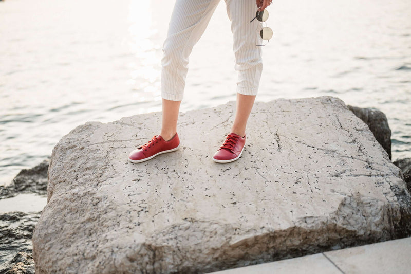 Load image into Gallery viewer, Eco-friendly Barefoot Sneakers - Be Lenka Prime 2.0 - Jester Red
