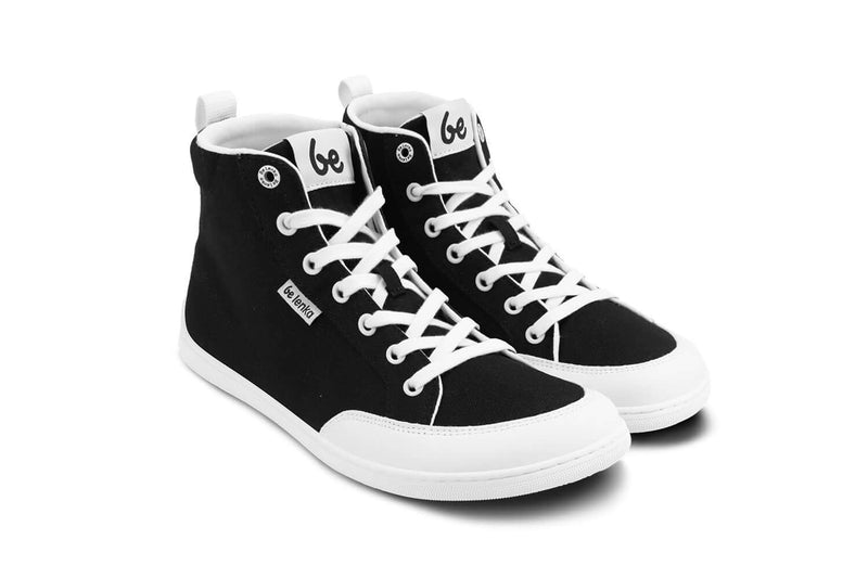 Load image into Gallery viewer, Eco-friendly Barefoot Sneakers Be Lenka Rebound - High Top - Black &amp; White
